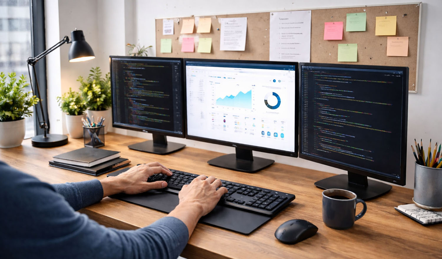 オフィスの風景3 ホワイトボードでのミーティング